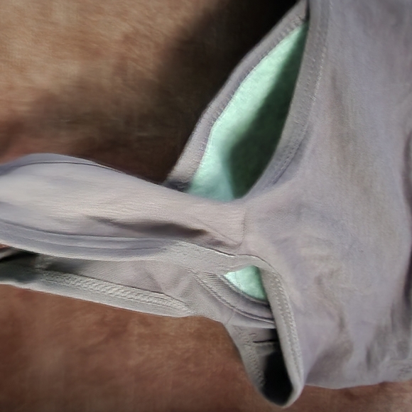 Cotton Lavender with Flowers Front Closure Bra 36C - Picture 4 of 11